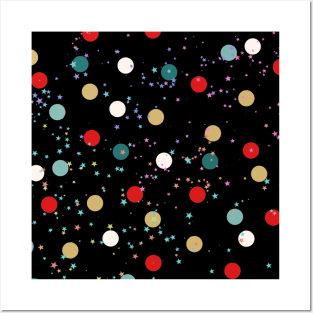 Star Dot Pattern Posters and Art